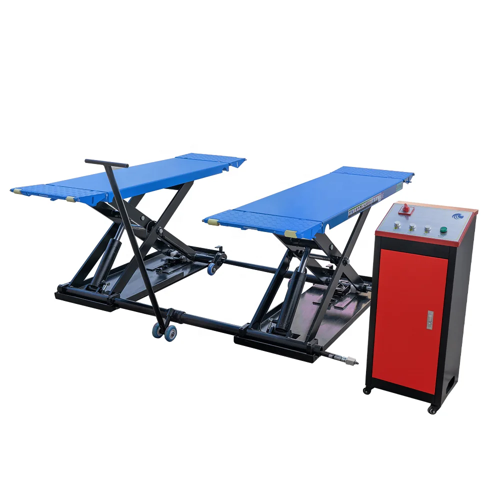 Wholesale double ultrathin scissor lift ground alignment car lift