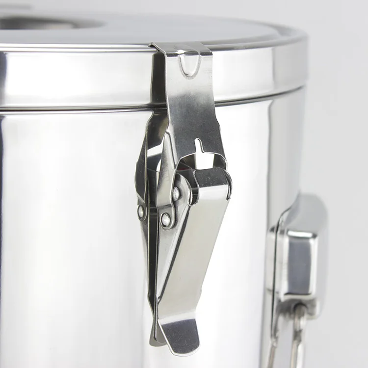 Stainless steel insulation double wall stock pot vacuum water juice container large insulation barrel