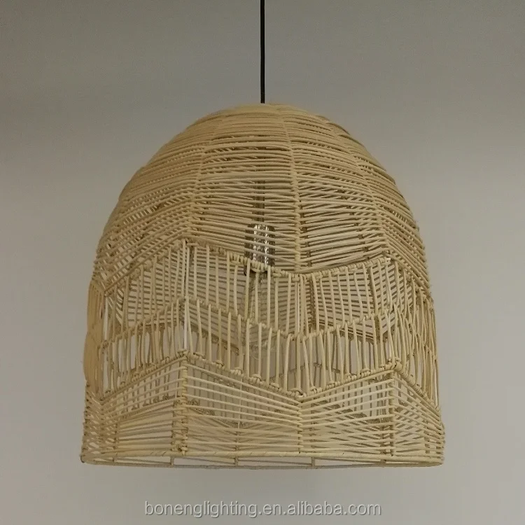 
modern natural grass indoor decoration lighting hand made rattan pendant light 