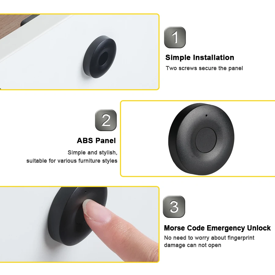 Wholesale Price Finger Print Wardrobe Locker Furniture Lock Fingerprint Electronic Smart Cabinet Drawer Door Lock