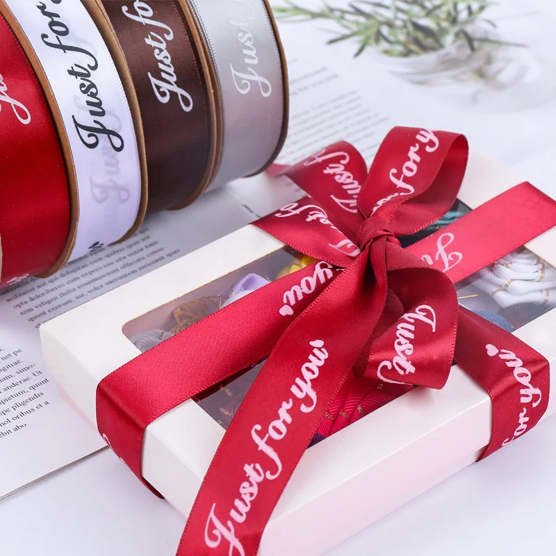 Wholesale Webbing Decoration Custom Color 100% Polyester Smooth Satin Silk Ribbon for Packing Gift