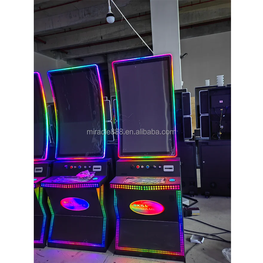 Factory Direct 43J game machine multi touch screen J shape gaming display cabinet for video game