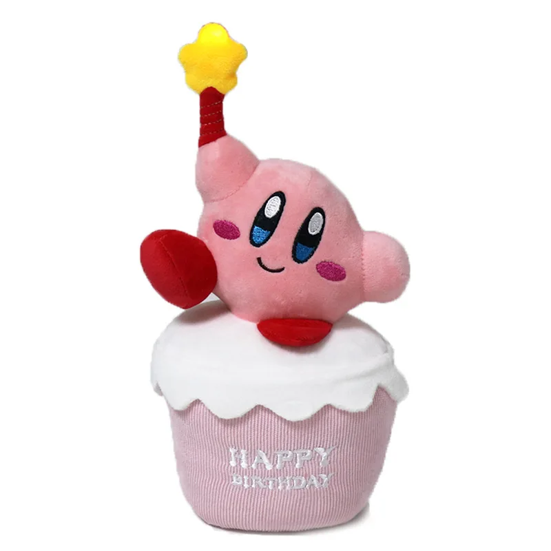 New Glowing Vocal Happy Birthday Cake Singing Doll Plush Japanese Anime Melody Decoration Music Sanrioed Plush Toy wholesale