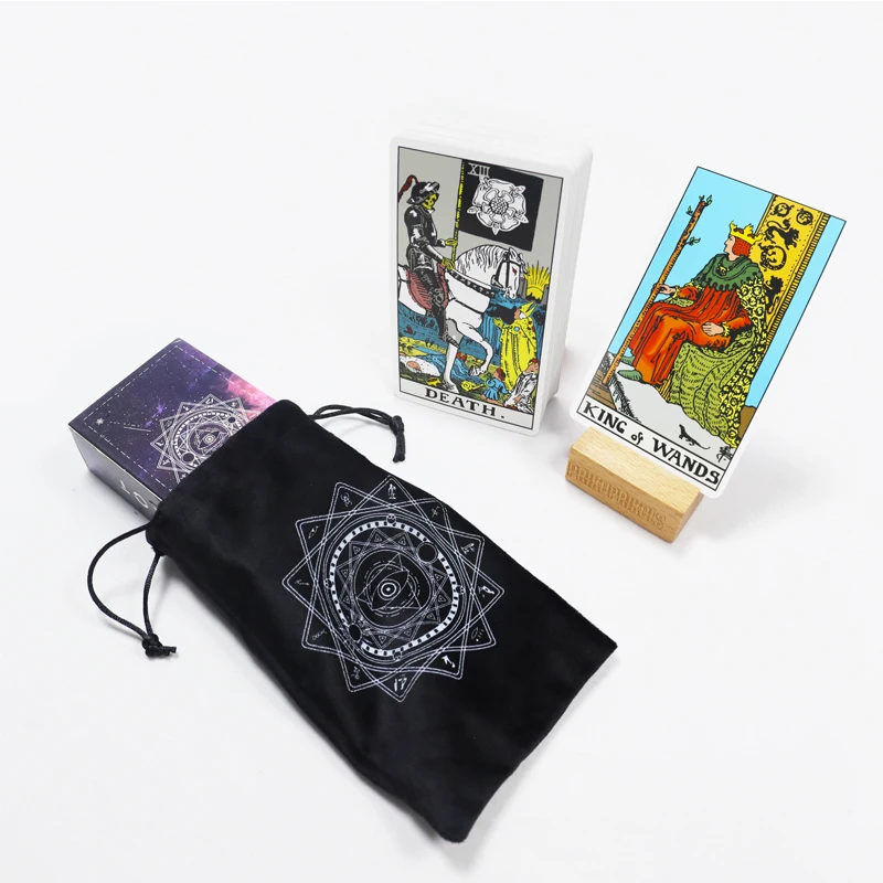 Производитель с принтом mazo de tarot para principiantes индивидуальным элегантная бархатная обертка колода Таро
