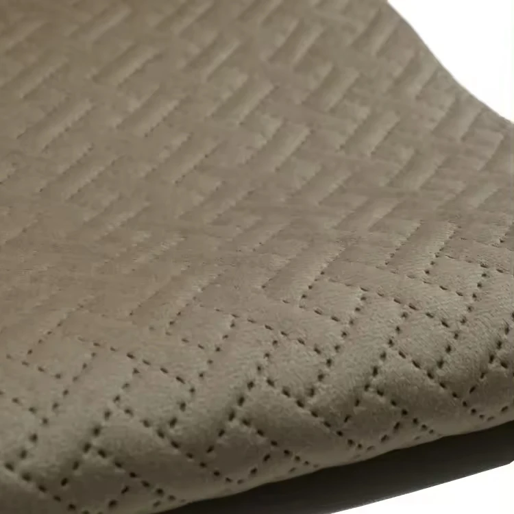 Turkish Design Classic Polyester Quilting Holland Knitted Fabric Ultrasonic Velvet for Sofa Mattress Cover