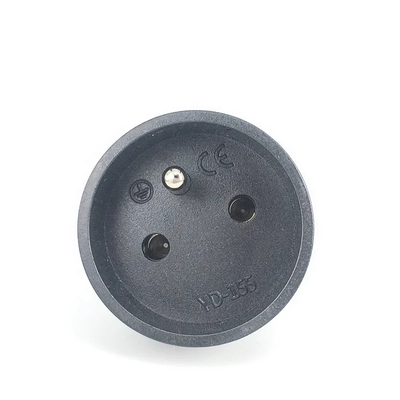 10A 250V 3 pin French Schuko to Swiss Converter Plug Adapter EU to Switzerland Adaptor