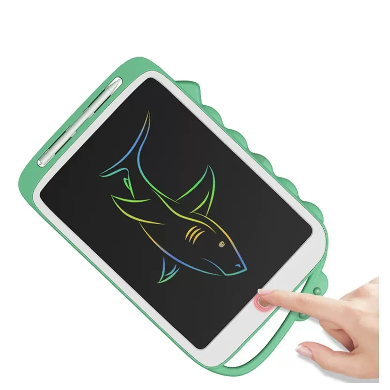 10 12-дюймовый цветной экран, детская ЖК-доска для письма, интеллектуальная доска для письма с граффити, доска для почерка с мультяшным динозавром