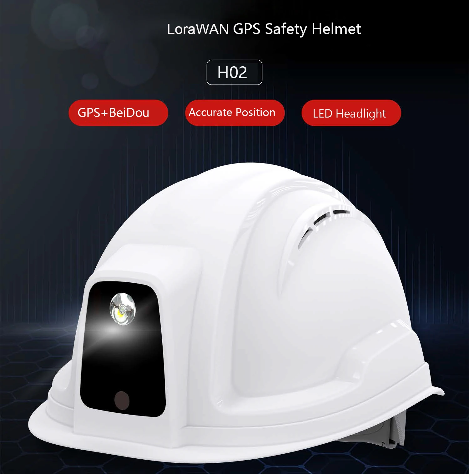 LORA Network BT IBEACON поддержка Lora GPS защитная жесткая шляпа для строительной площадки