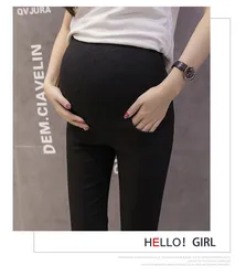 Носить брюки для беременных женщин эластичные тонкие носки на весну и осень прилив мать живот брюки