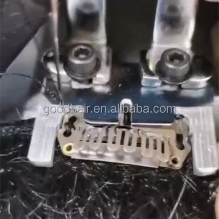 Teaching Fixing Snap Clip Comb Machine Sewing U Shape Clip Hair Extension Machine
