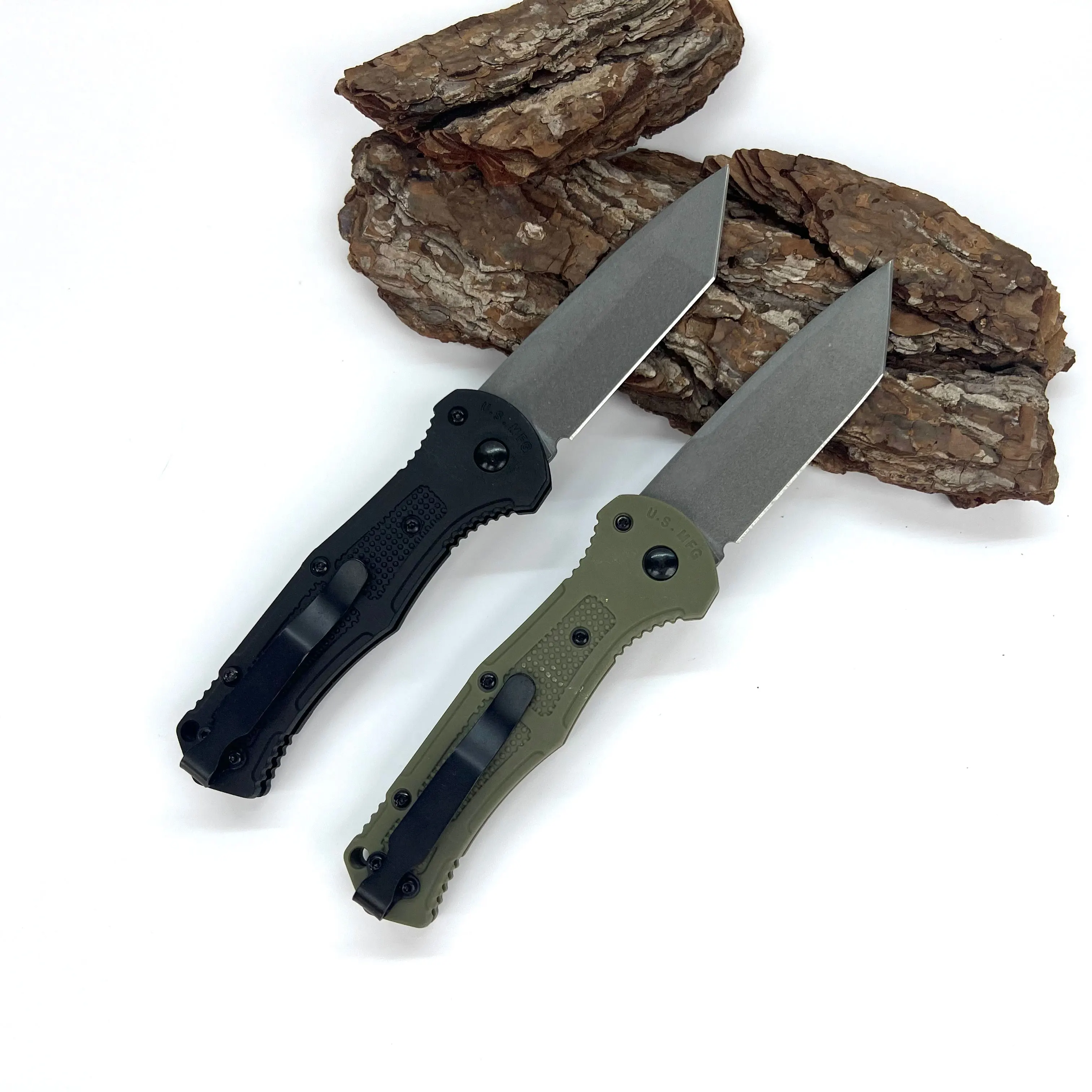 BM9070 Nylon Wave Fiber Handle Folding Pocket Knife Camping EDC Sharp Jungle Tactical Survival Knife