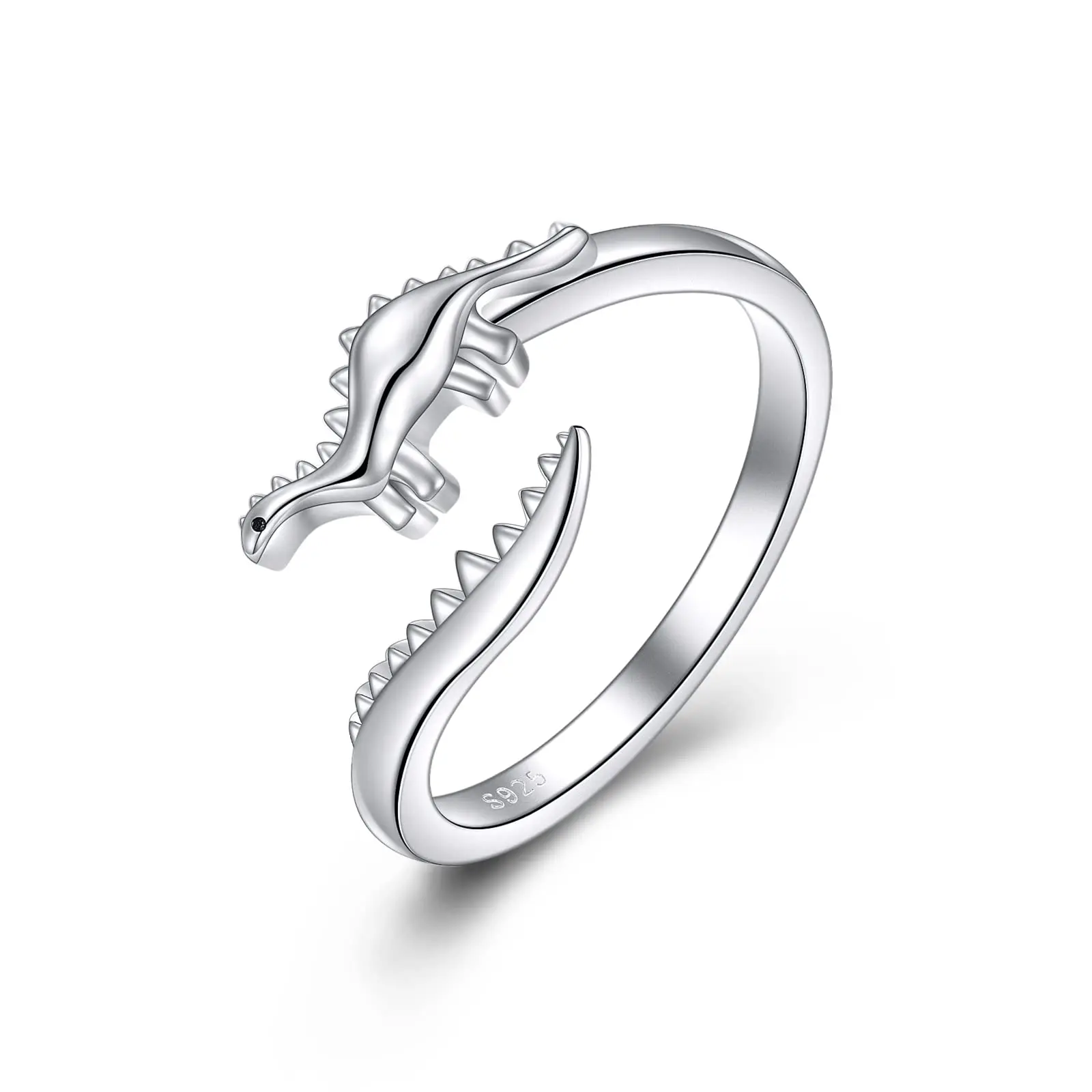 Wholesale Fashion 925 Sterling Silver Dinosaur dragon ring
