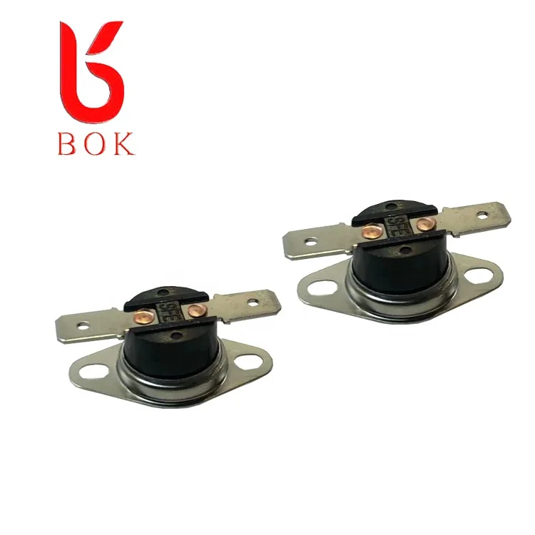 KSD301 thermostat 10A 250V 120 degrees Normally closed Moving ring Horizontal foot Thermal protector Temperature control switch