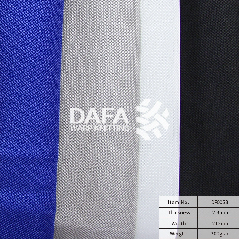 Standard 100 100% Polyester Flat Bottom Breathable 3D Spacer Air Mesh Fabric / Soft Recycled 3D Polyester Mesh Fabric