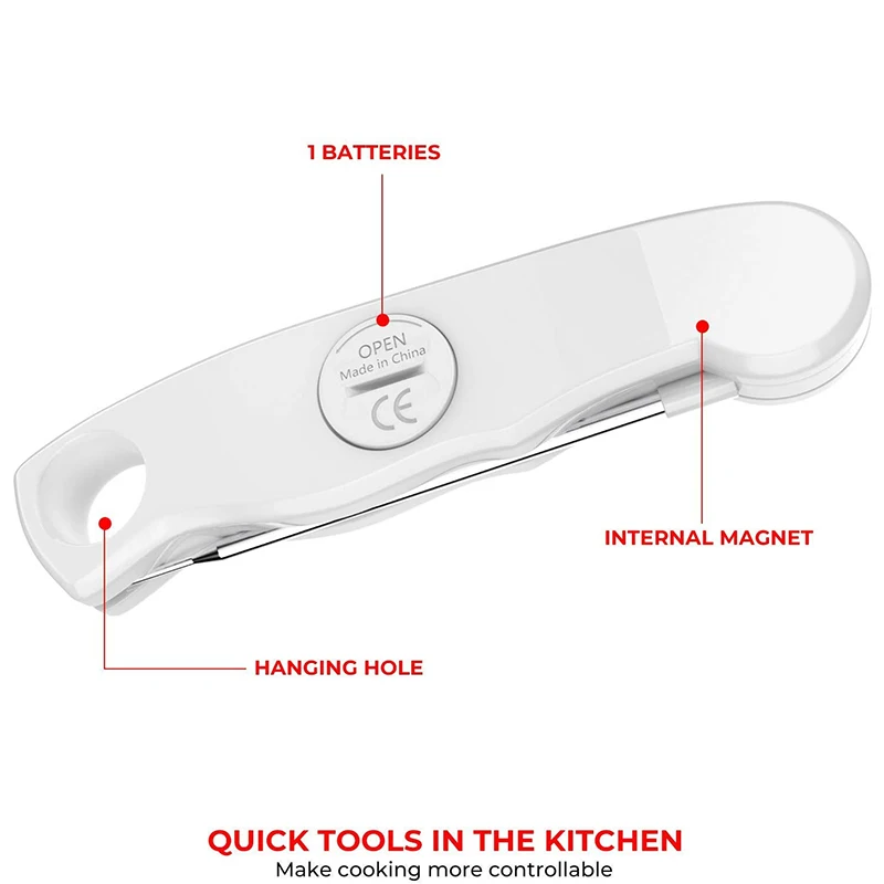 Hot Sale Top 1 Digital Instant Read Meat Thermometer Waterproof Kitchen Food Digital Thermometer BBQ Household Thermometers