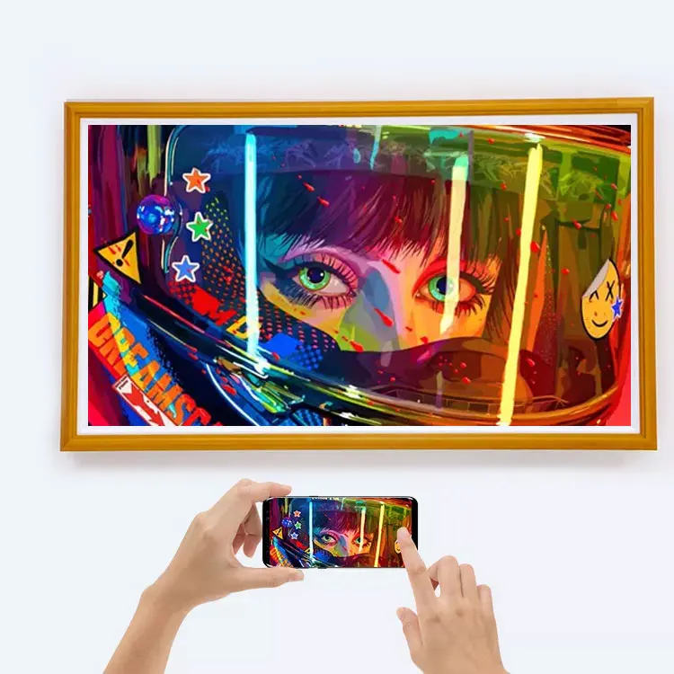 Download Digital Art Screen Smart Picture Nft LCD Display Decorative Large Wifi Digital Photo Frame 32Inch For Gallery