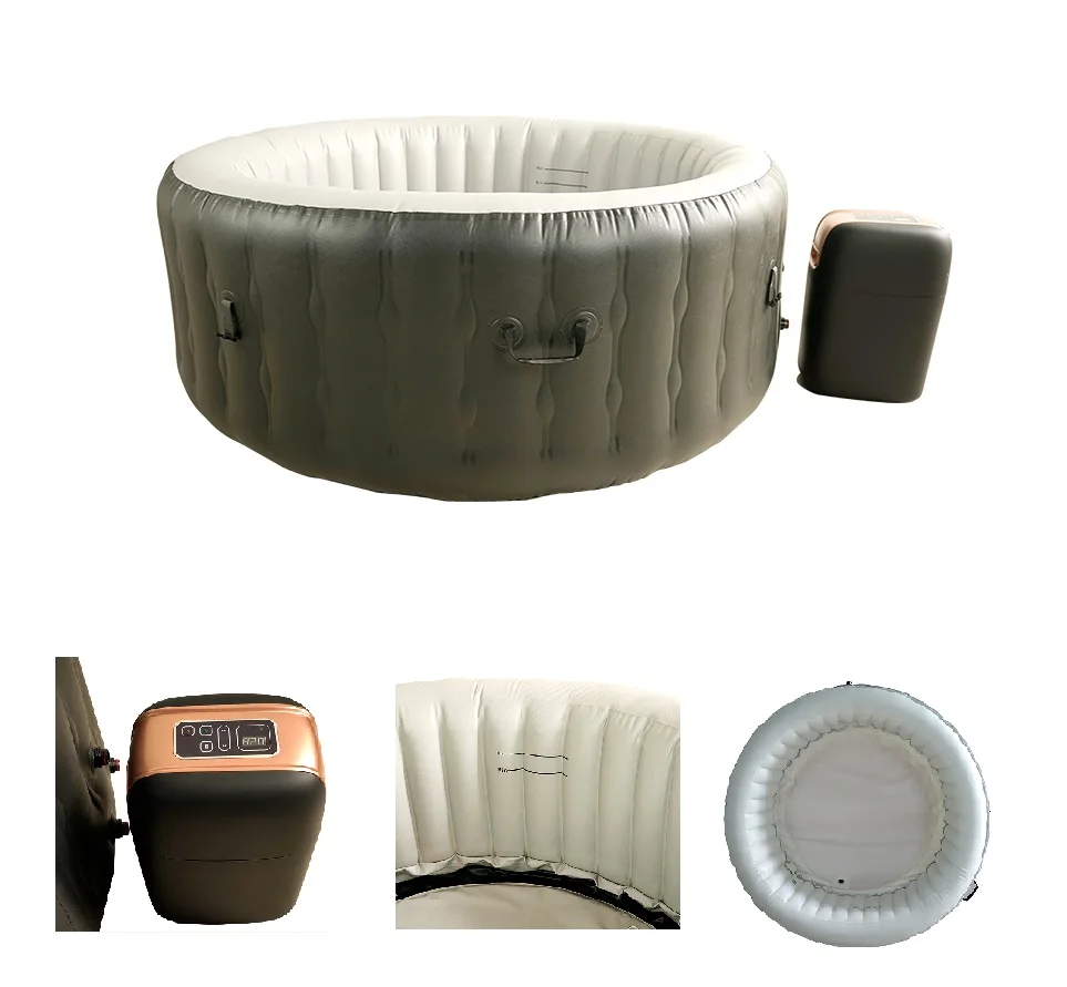 hot sale custom 220V inflatable heated  bubble air jets spa adult portable bath tub