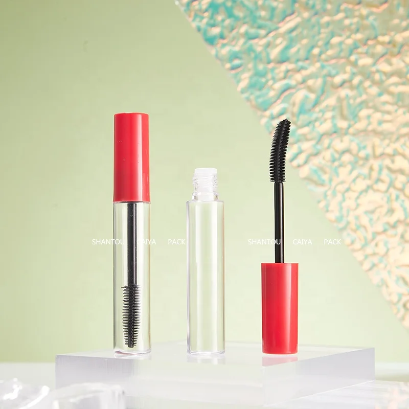 8ml Wholesale Empty Cosmetic PETG bottle Mascara Packaging eyelash serum Container Transparent eyebrow gel Tube silicone b