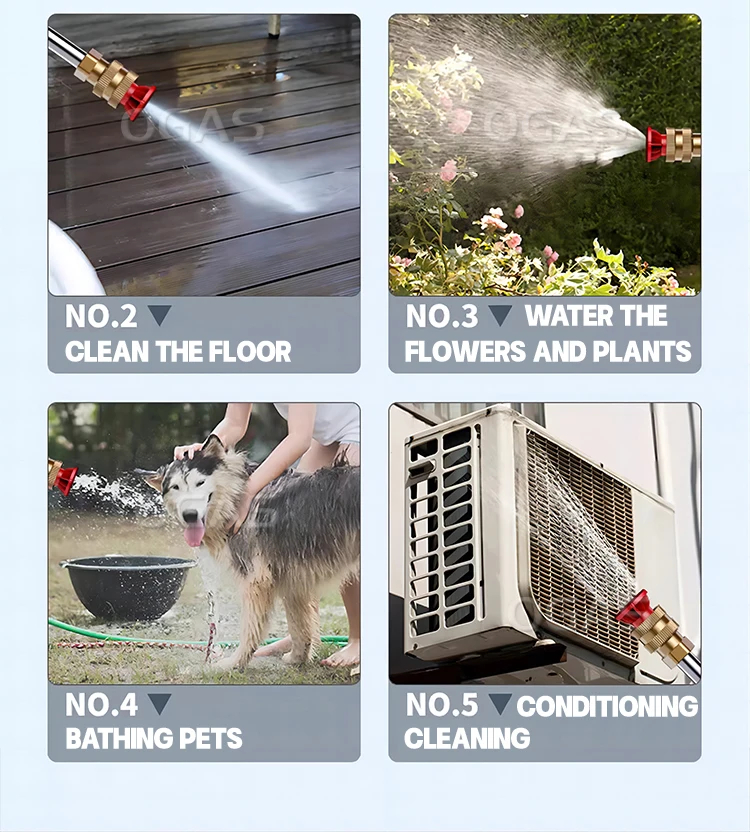 OGAS 500W 48V Electric High Pressure Car Washer car wash water gun foam Cleans Cars Fences&Patios