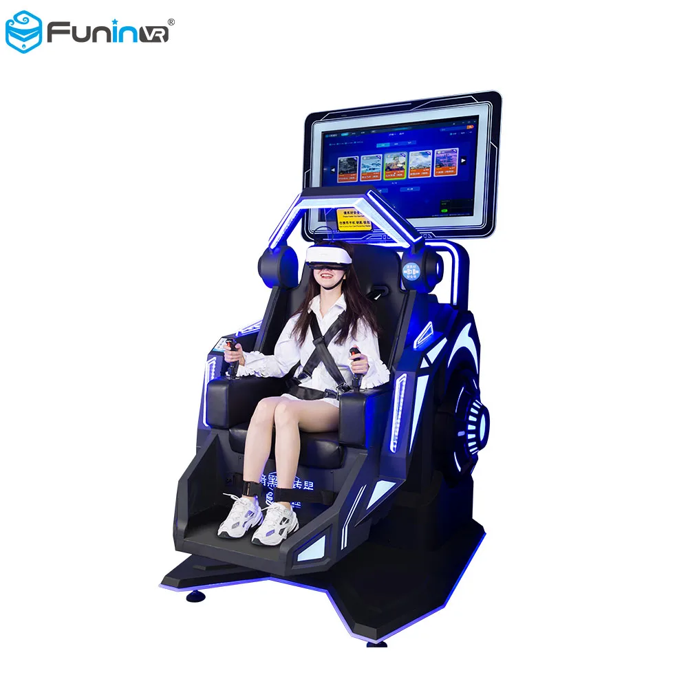 
FuninVR Hot Sale 9D Virtual Reality Motion Chair Simulator 360 degree VR Flight Racing Simulator Cockpit for Sale 