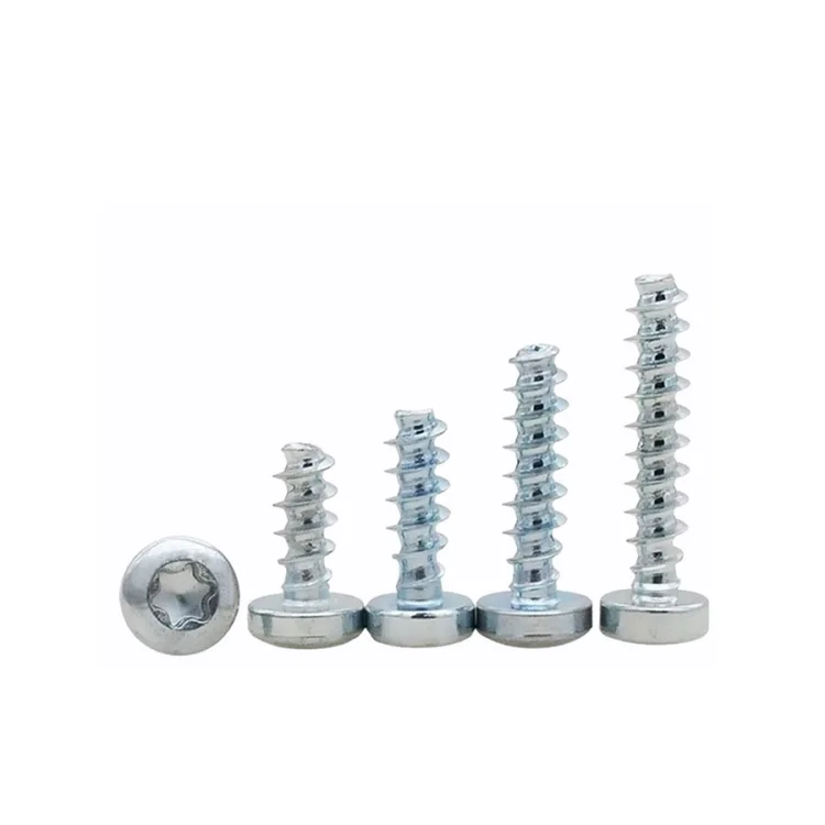Carbon Steel torx round pan head self-tapping Screws Hexalobular Socket Pan Head self tapping torx screw