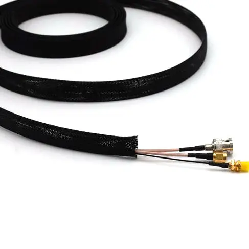PET Black Expandable Braided Cable Sleeving