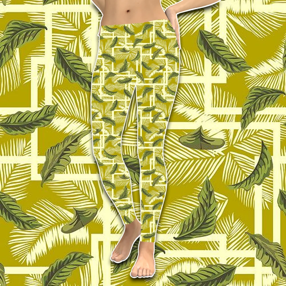 Wholesale Buttery Soft Polyester Spandex Girls Fashion 3d Custom Milk Silk All Over Print Leggings For Women