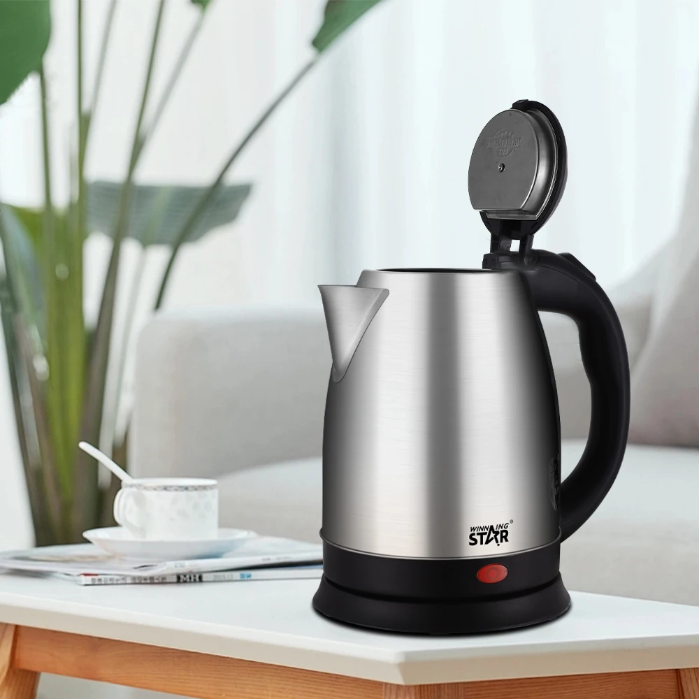 WINNING STAR ST-6009 1.8L 1500W High Quality Wholesale Small Hotel HomeStainless Steel Water Electric Kettle