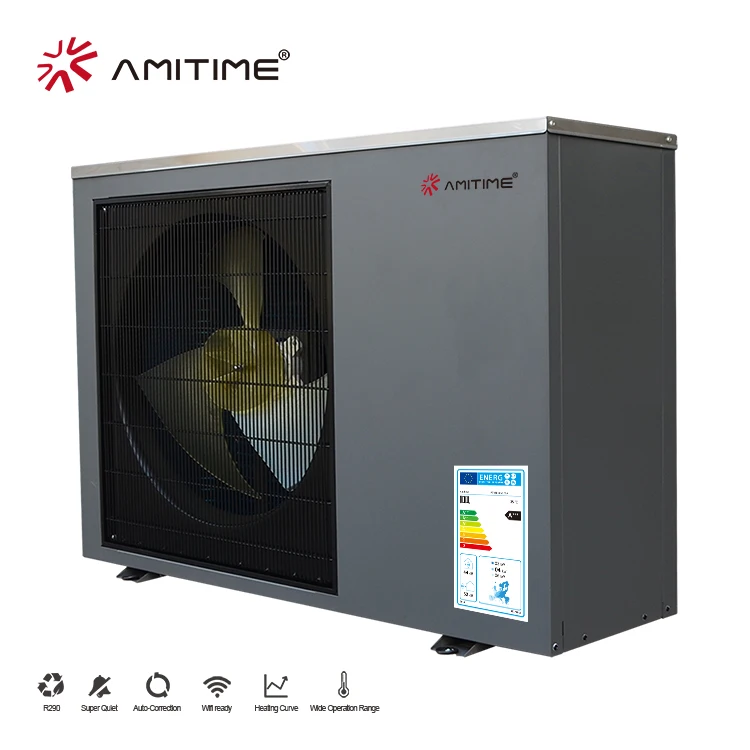 R290 Air to water Heating Cooling Hot Water monoblock dc inverter heat pump floor heating systems pump