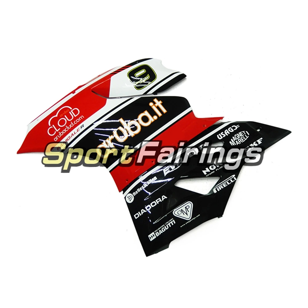  Аксессуары для мотоциклов обтекателя поездок на мотоцикле Ducati 899 1199 2012 2013 899s 1199s 12 13 ABS впрыск пластика кузов-красный Black