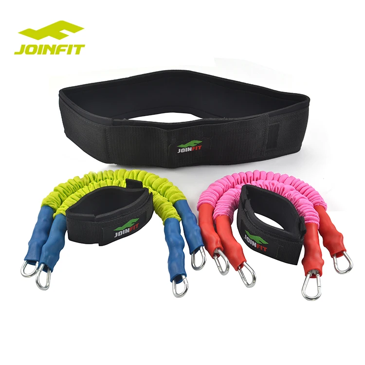 JOINFIT Vertical Leg Resistance Jump Trainer Foot Straps/ Jumping nylon sleeve Resistance Band