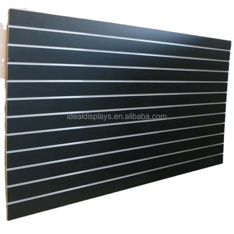 Manufacturer direct sell MDF melamine laminated slatwall for retail displays