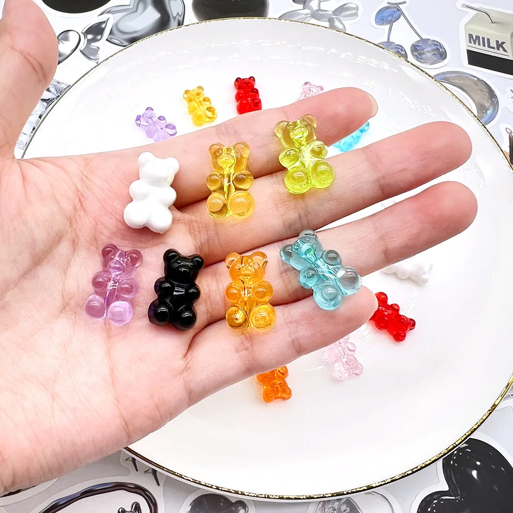 Resin Cute Bear shoe Charm Buckle Cartoon Shoes Flower Garden Shoes Accessories Gift