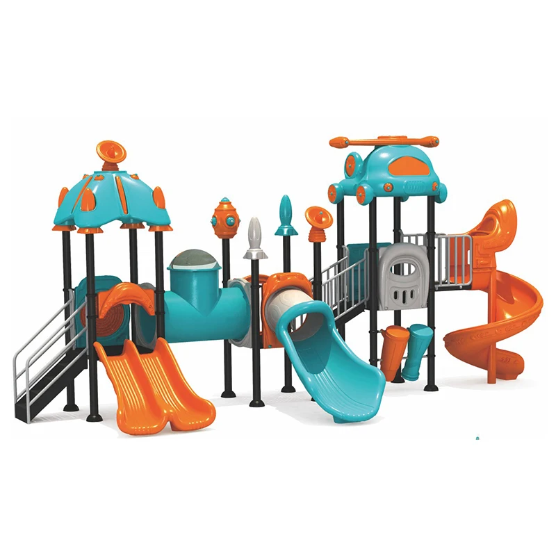 New Arrival Outdoor Big Play Ground Kids Plastic Spiral Slider for Residential Park