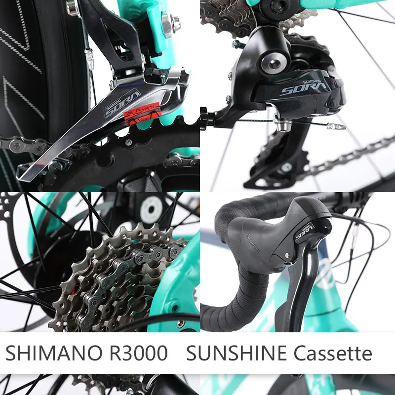 ALVAS AERO Airship 3 Break Wind aluminum 18-speed all-purpose road recreational student bike for both men and women