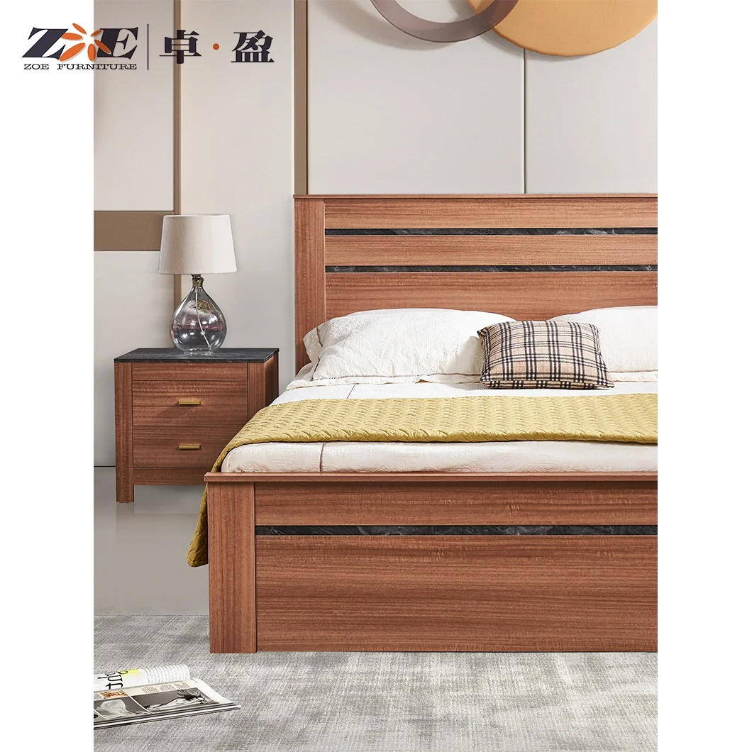 New Design Home Furniture China Hot Sale Sets Furniture Wooden King Size Bedroom Beds