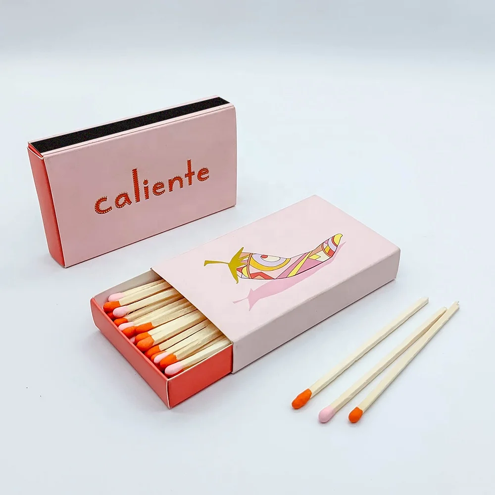 Wholesale custom printed candle box matches Wood Safety Match Sticks Available Box Matches