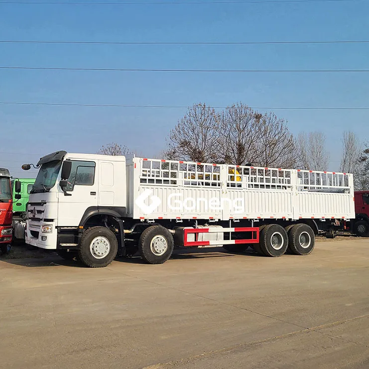 heavy duty 2014 2015 2016 made sidewall used fence truck lorry cargo sinotruck howo 8x4 in china