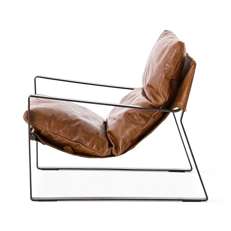 Design Fashion Modern Living Room armchair leather Lounge Chair modern accent chair