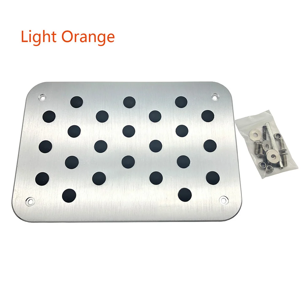 Car non-slip pedal For TRD Car Truck Floor Mat Carpet Heel Pad Plate Foot Pedal Rest Footrest camry 2019 accessories
