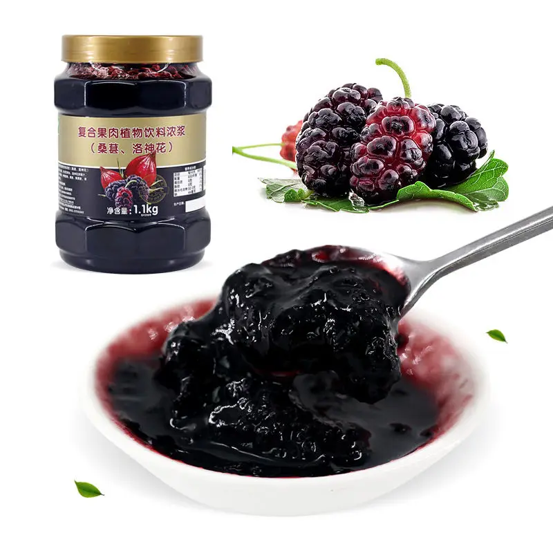 Bubble tea special Concentrate Roselle and Mulberry compound fruit jam