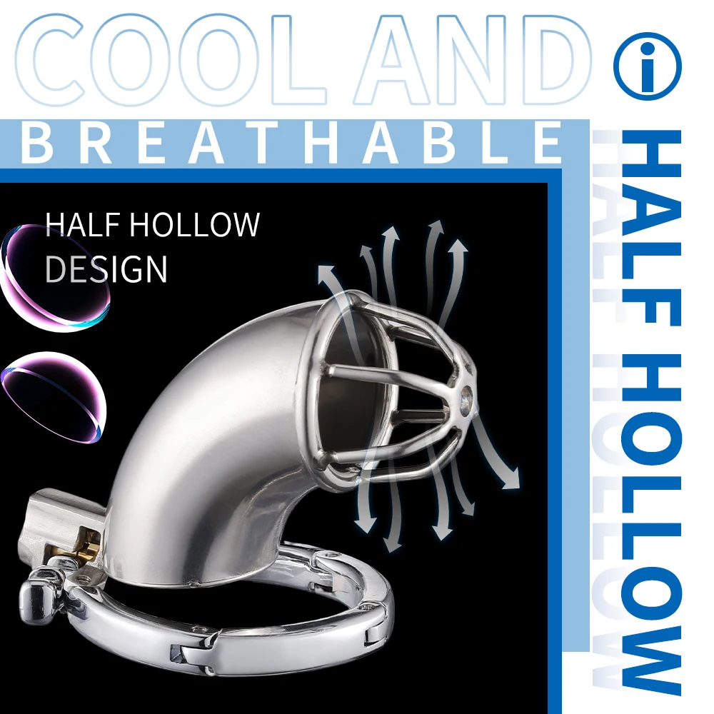 Adjustable Half Open Chastity Cage for Men Sex Toys and BDSM Gear Adult SM Usage Juguetes Sexuales Bondage Gear