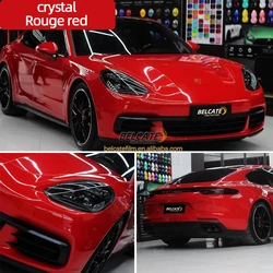 Factory wholesale 1.52*18m Crystal carmine auto film car wrap vinyl Vehicles stickers