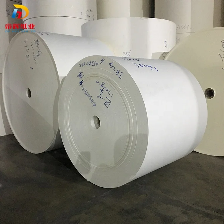 
chinese manufacturer coated cardboard sheets roll raw materials for paper cup 