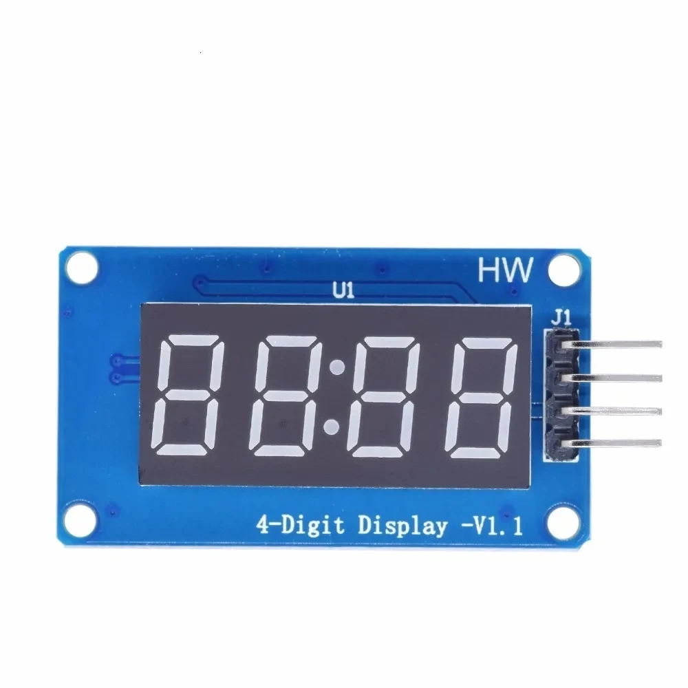 TM1637 LED Display Tube Display Module 7 Segment 4 Bits 0.36 Inch Clock RED Anode Digital Tube 4 Serial Driver Board