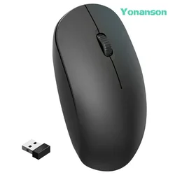 YONANSON New 2.4g Wireless Mute Mouse with Custom Logo for Laptop Desktop Office Business Gifts