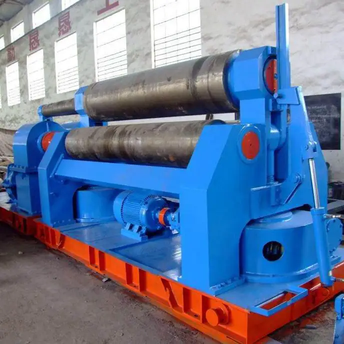 Free spares hot sales W11 3 roller hydraulic CNC roll bending machine