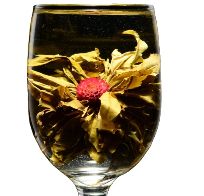 Оптовая продажа круглые шарики чай изготовленный из цветка и зеленого чая объемный набор листовой чайный шарик для продажи