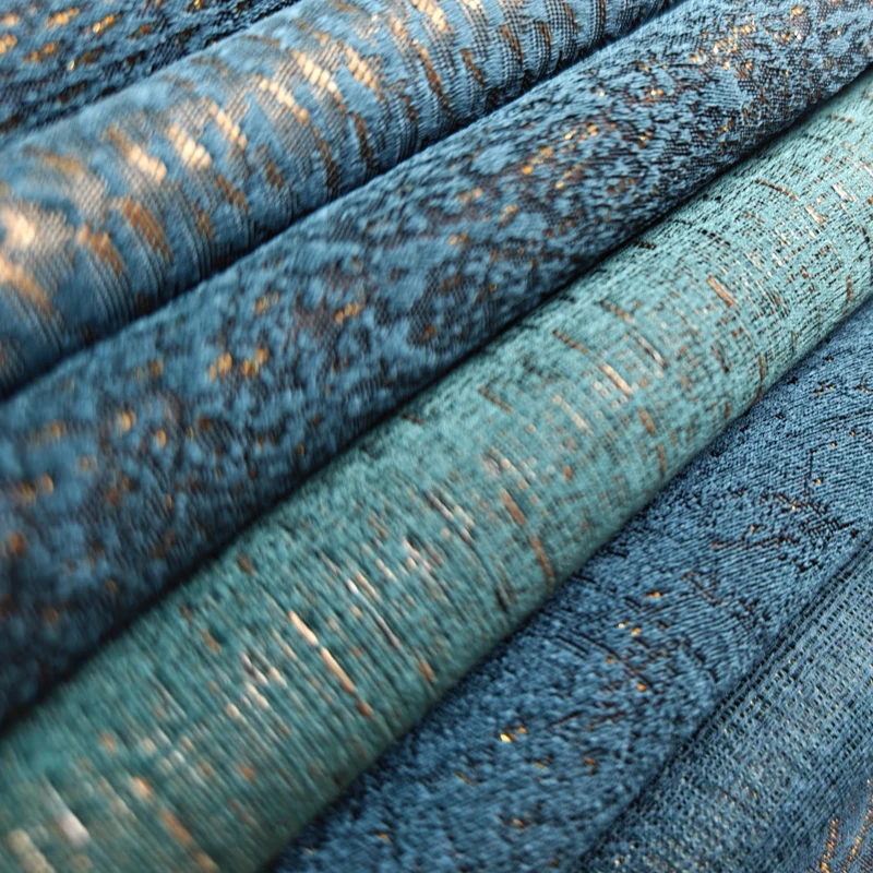 China 280cm Width Thermal Insulating Breathable Double Face 100% Blackout Jacquard Curtain Fabric Roll Beige