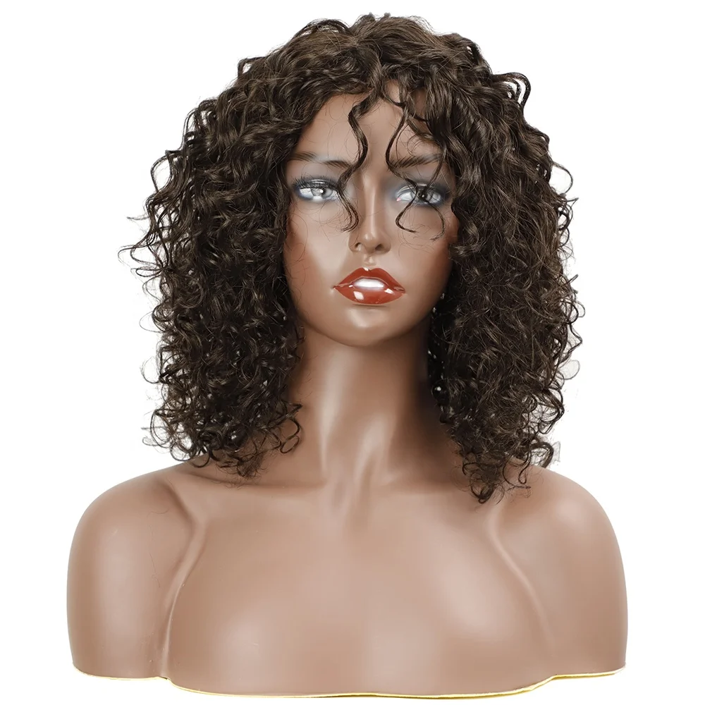 wholesale NOBLE Natural Curly deep body wave for black women soft heat resistant synthetic wigs